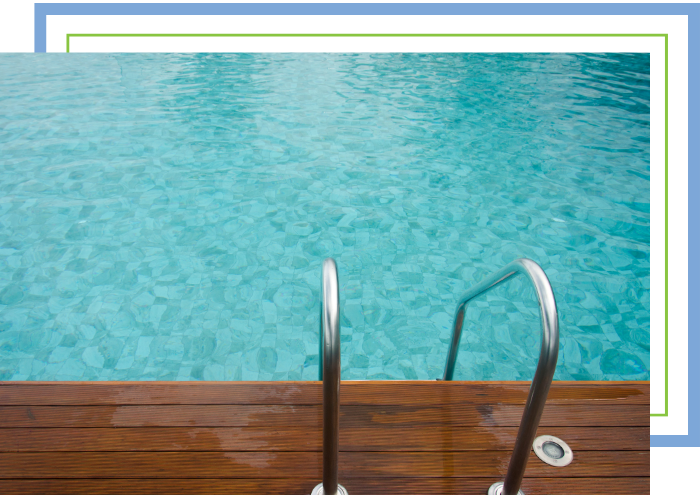 Crystal-clear swimming pool