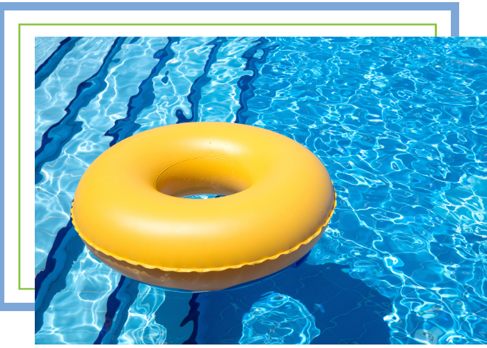 Tube in a pool