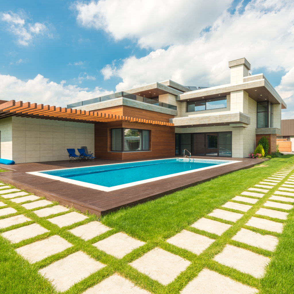 pool outside house
